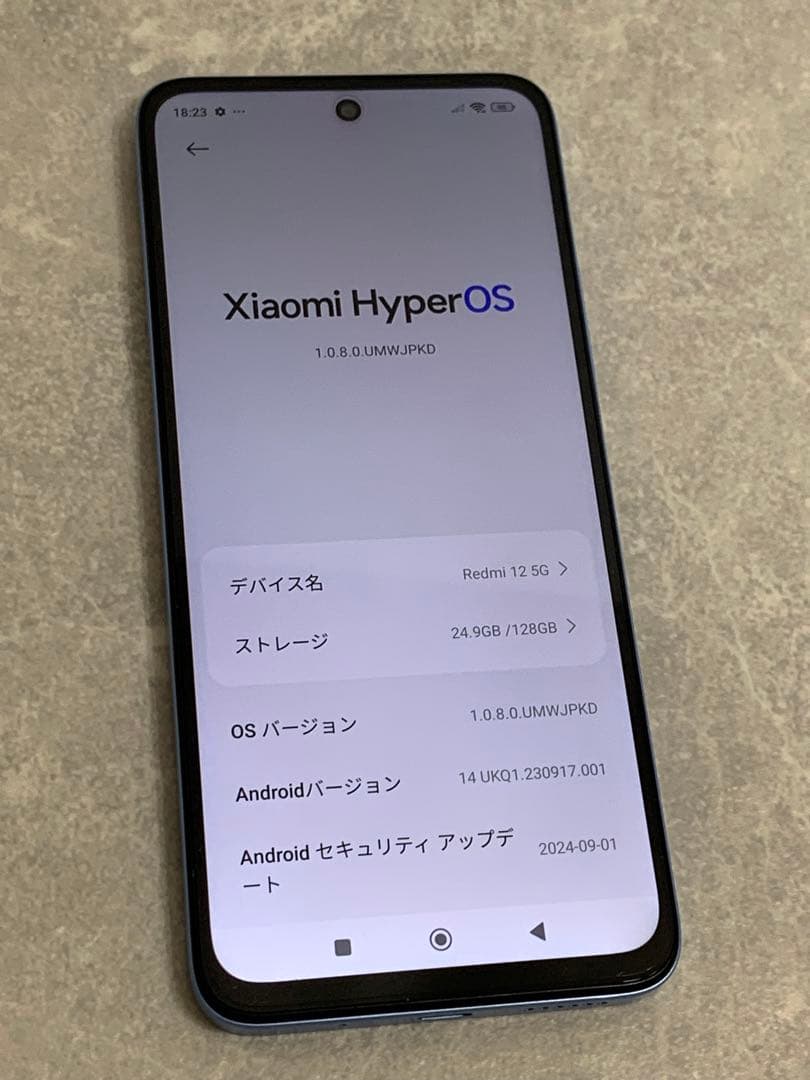 Redmi 12 5G XIG03 スカイブルー 4GB RAM 128GB