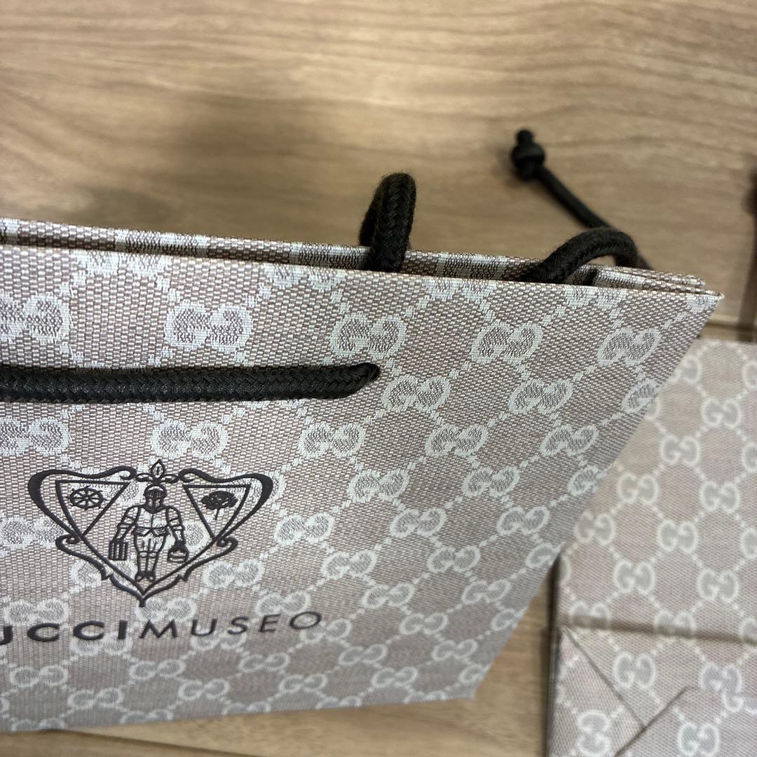 GUCCIMUSEO ベージュGGパターンショップ袋 2枚セット