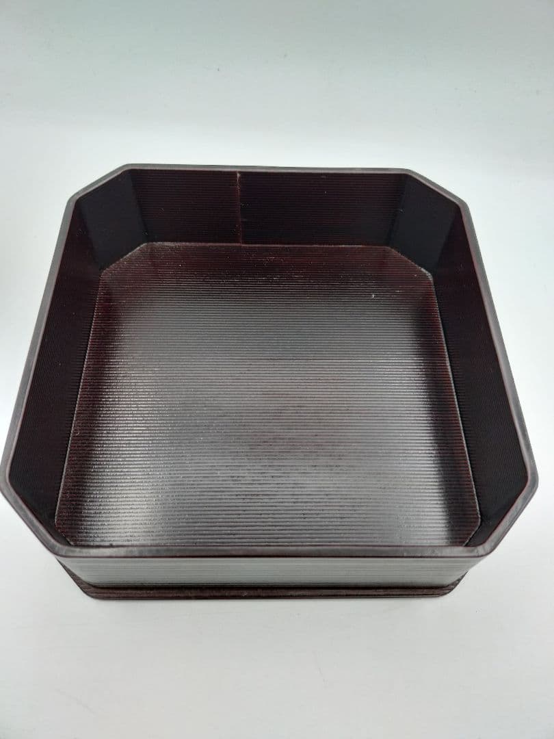 c190 縁高 溜千筋 紙箱 茶道具 古物