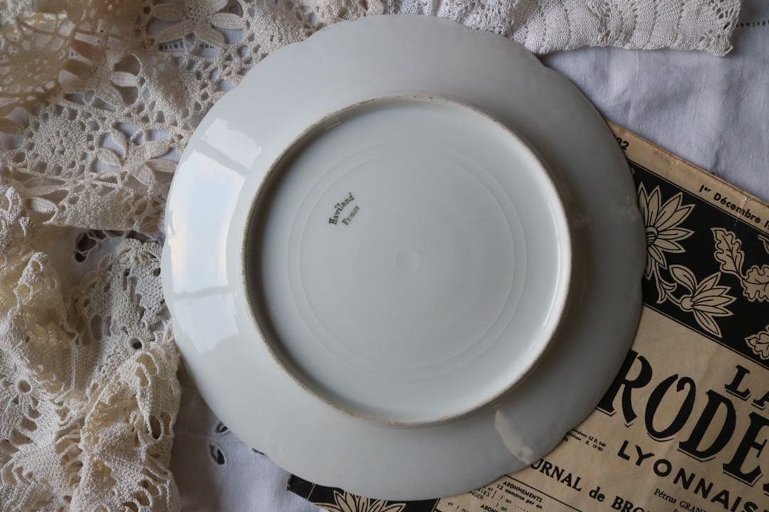 Haviland フランス　天使　女神　アンティーク　プレート　白磁