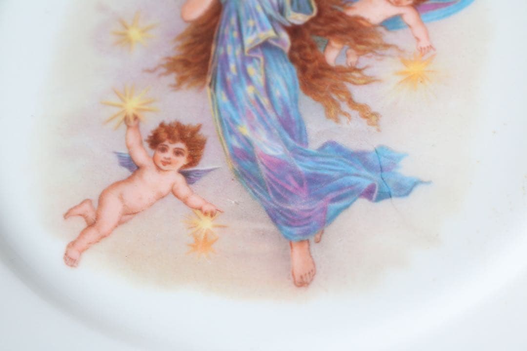 Haviland フランス　天使　女神　アンティーク　プレート　白磁