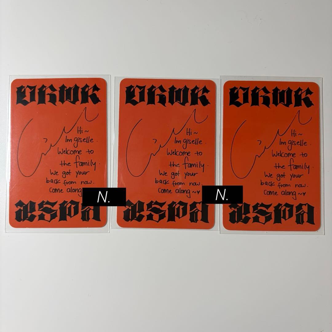aespa dirty work US Exclusive ジゼル 3枚セット