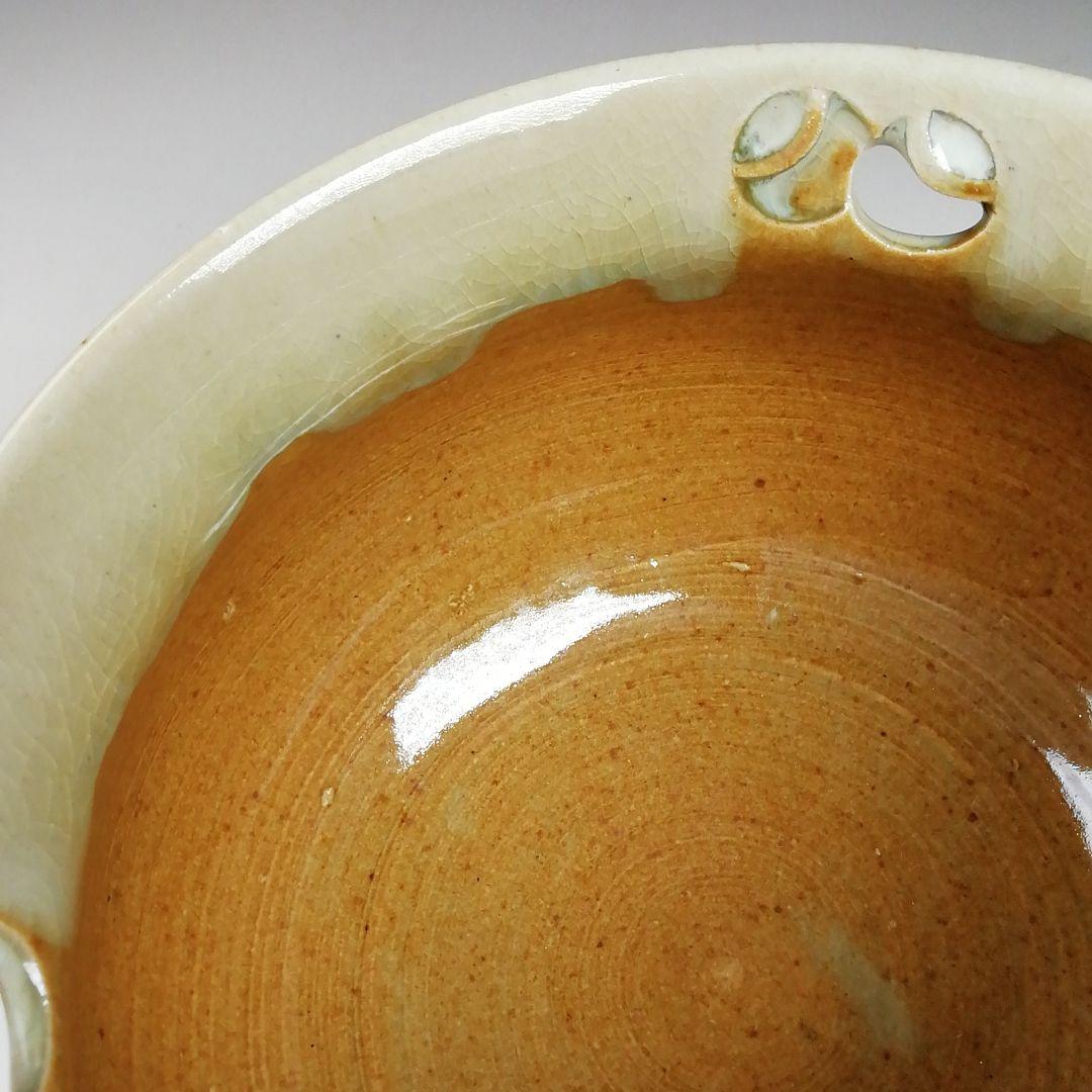 Ｓ８６１　建水　『赤膚焼』『尾西楽斎造』　共箱　茶道具