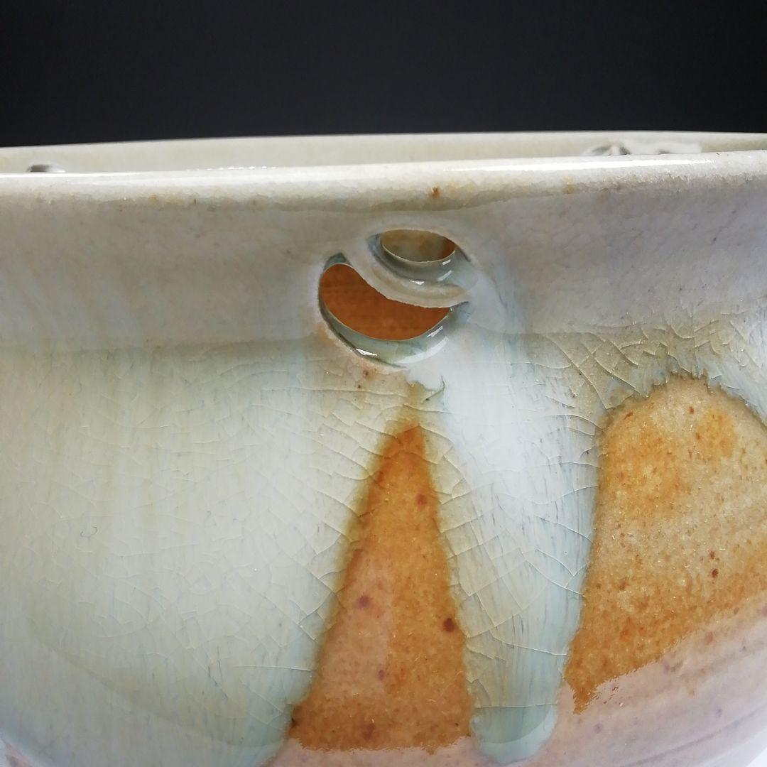 Ｓ８６１　建水　『赤膚焼』『尾西楽斎造』　共箱　茶道具
