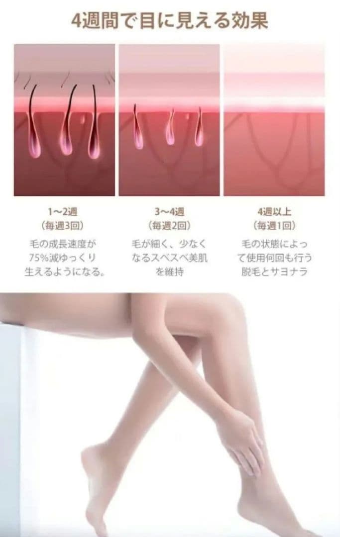 冷感脱毛器 フラッシュ式脱毛器　IPL光脱毛器
