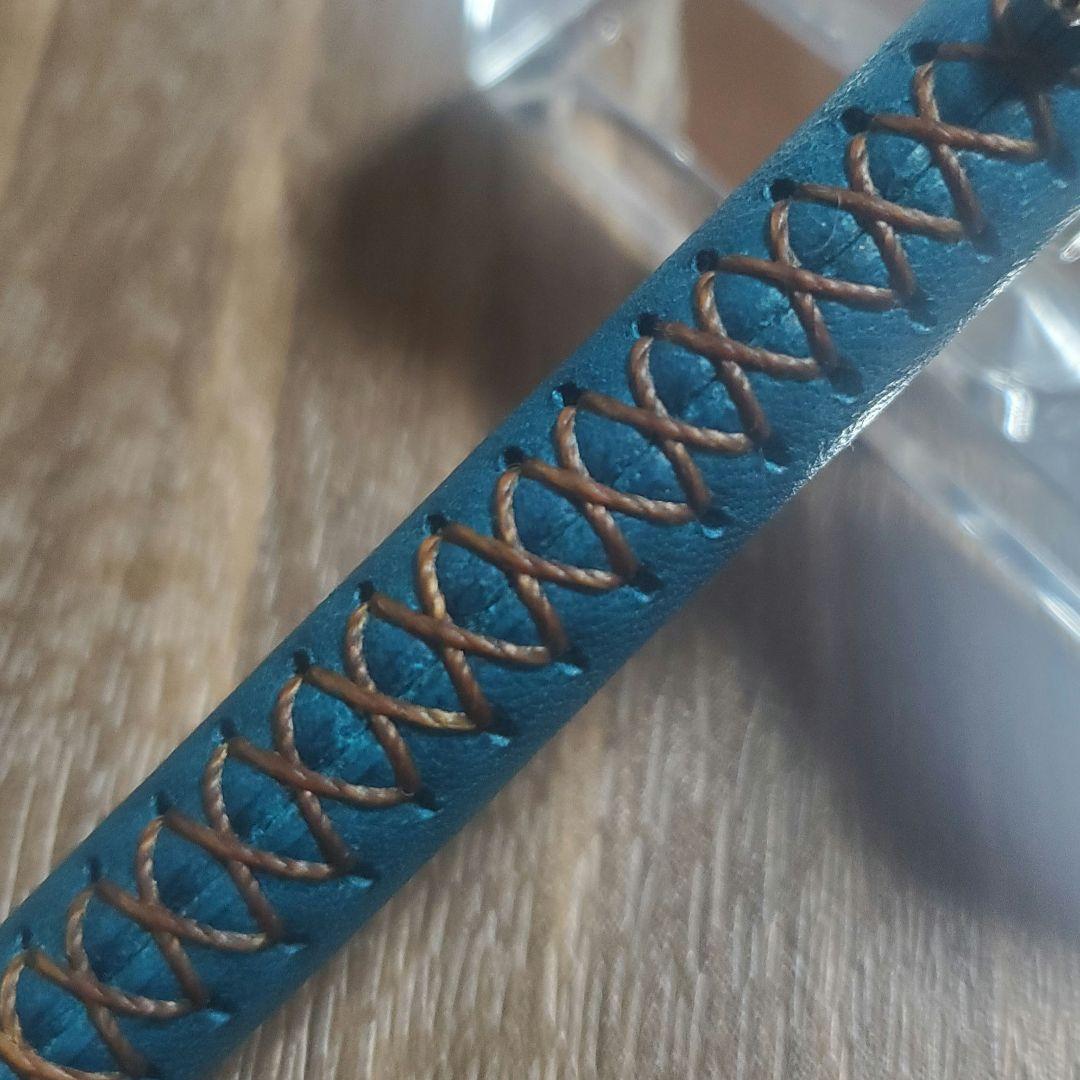 革軸シャーペン 0.5mm 手縫い仕立て　③