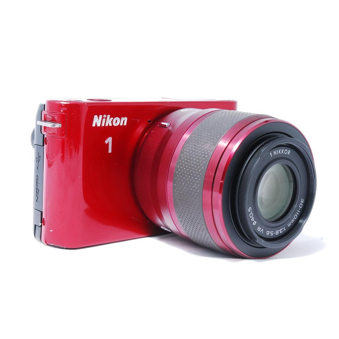 Nikon 1 J1 訳あり 動作OK レンズセット 赤 レッド