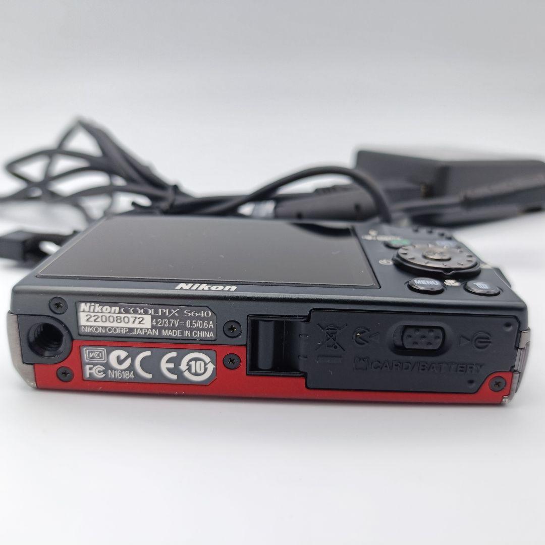 動作良好　Nikon Coolpix S640 レッド