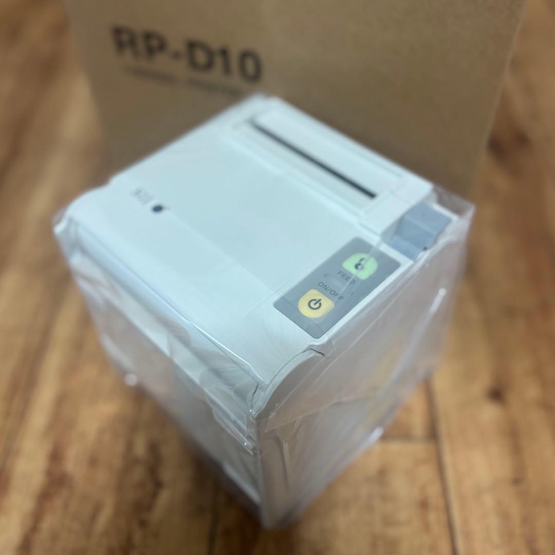 セイコー　インスツル　レシートプリンター　キューブ　ホワイト　白　アダプター付