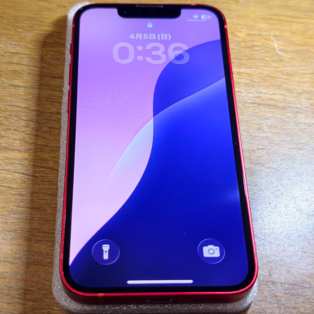 iPhone 13 mini 赤 バッテリー新品 美品
