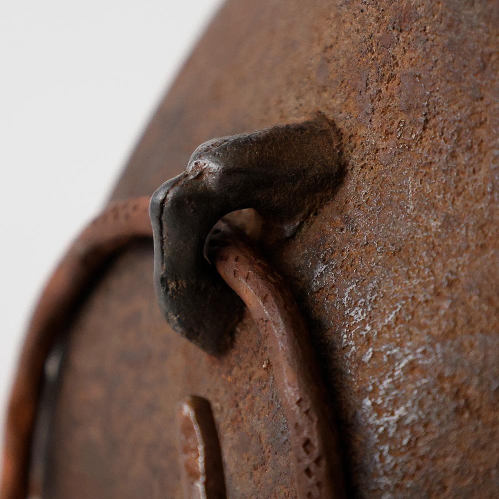 八角形 御釜 鉄釜 銅蓋銀摘 釜環付 茶釜 茶道具 鉄瓶 鉄釜