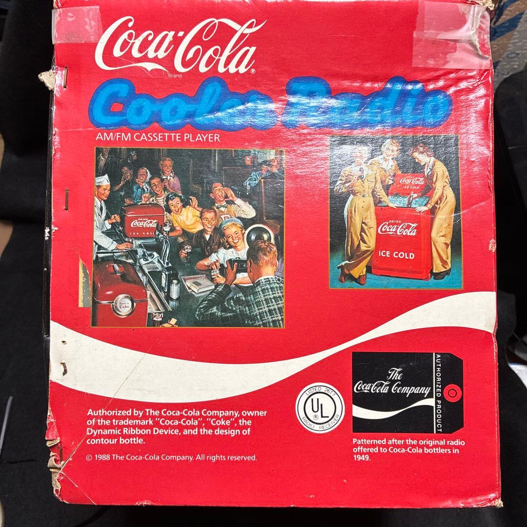 80s コカコーラ クーラーボックス型ラジカセ　アメリカン雑貨　ビンテージ