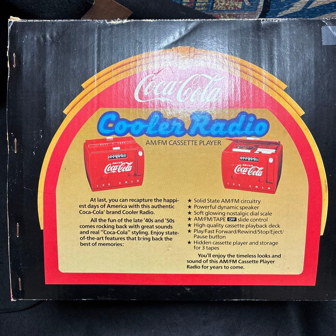 80s コカコーラ クーラーボックス型ラジカセ　アメリカン雑貨　ビンテージ