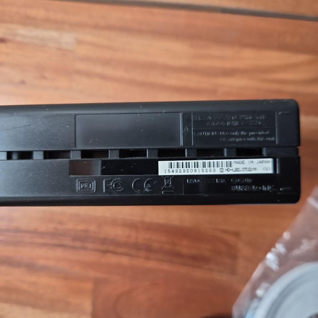 2TB Baffalo 外付けハードディスク 黒