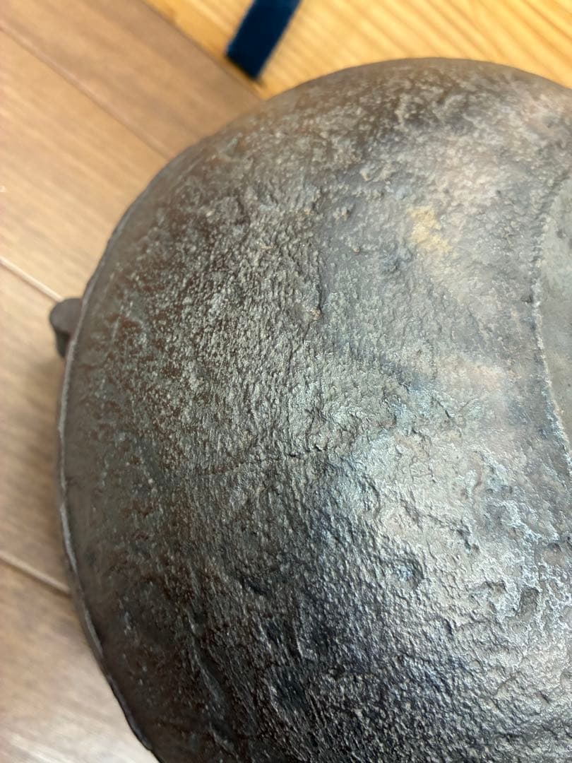 人間国宝 釜師高橋敬典作 柏葉釜 茶器 茶道具 茶釜 共箱付き