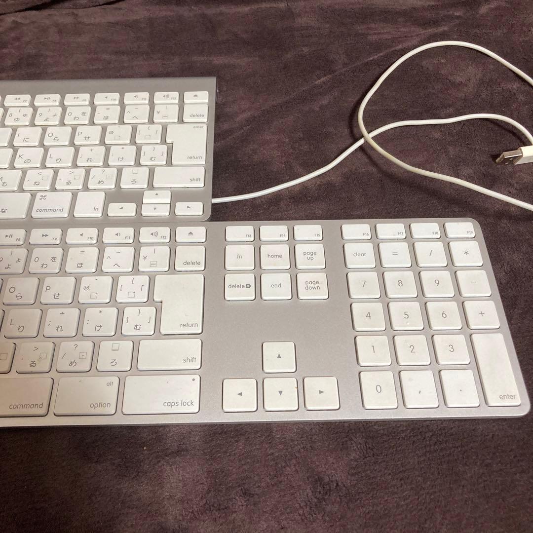 アップルApple パソコンのキーボード 2つおまとめで 大人個人家庭での使用