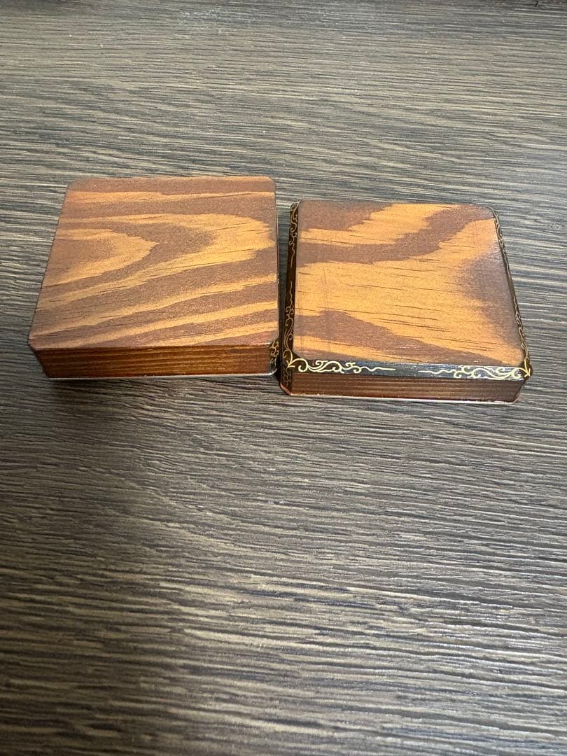 金箔装飾 木製小箱