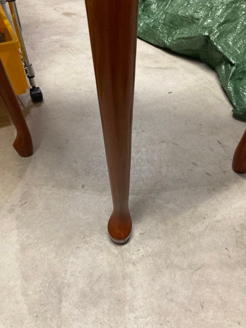 展示品　未使用　猫脚 半円コンソールテーブル｜電話台｜花台｜クラシック家具