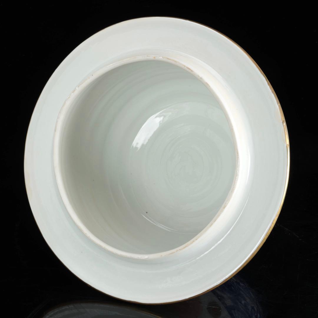 有田焼 染錦窓絵花鳥山水図 獅子摘蓋付 沈香壺 大型97㎝ 飾壷 古美術 骨董品