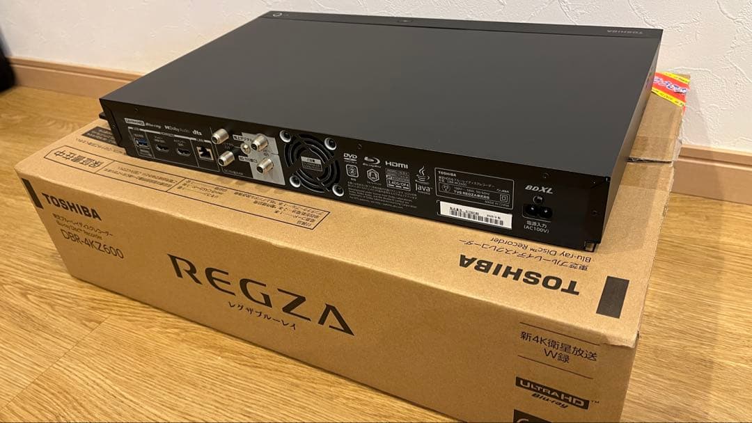 【新品同様】REGZA DBR-4KZ600 ブルーレイレコーダー 全録 6TB
