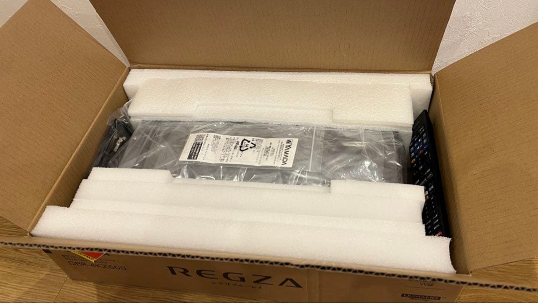 【新品同様】REGZA DBR-4KZ600 ブルーレイレコーダー 全録 6TB