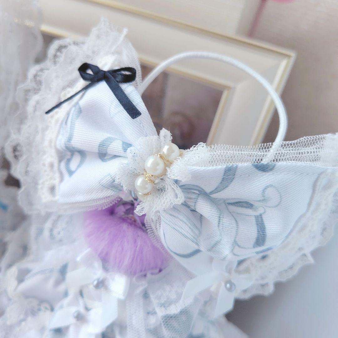 【色違いコーデ】ロリータリボン　ドレス　１２cm　ぬい服 いつぬい