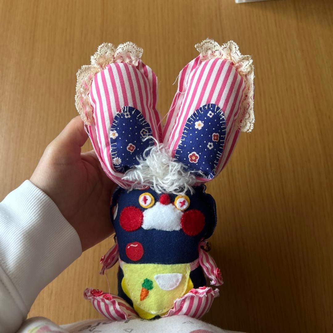 幼陽妖怪獣 ピピビ族 森の子うさぎ ぬいぐるみ ハンドメイド1点もの観賞用