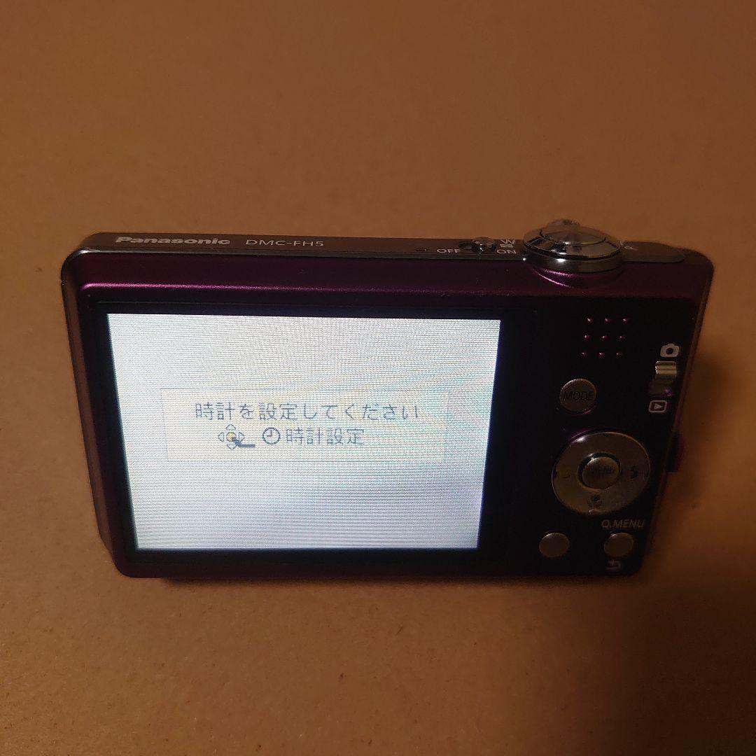Panasonic LUMIX DMC-FH5 パープル 通電確認済み 現状販売
