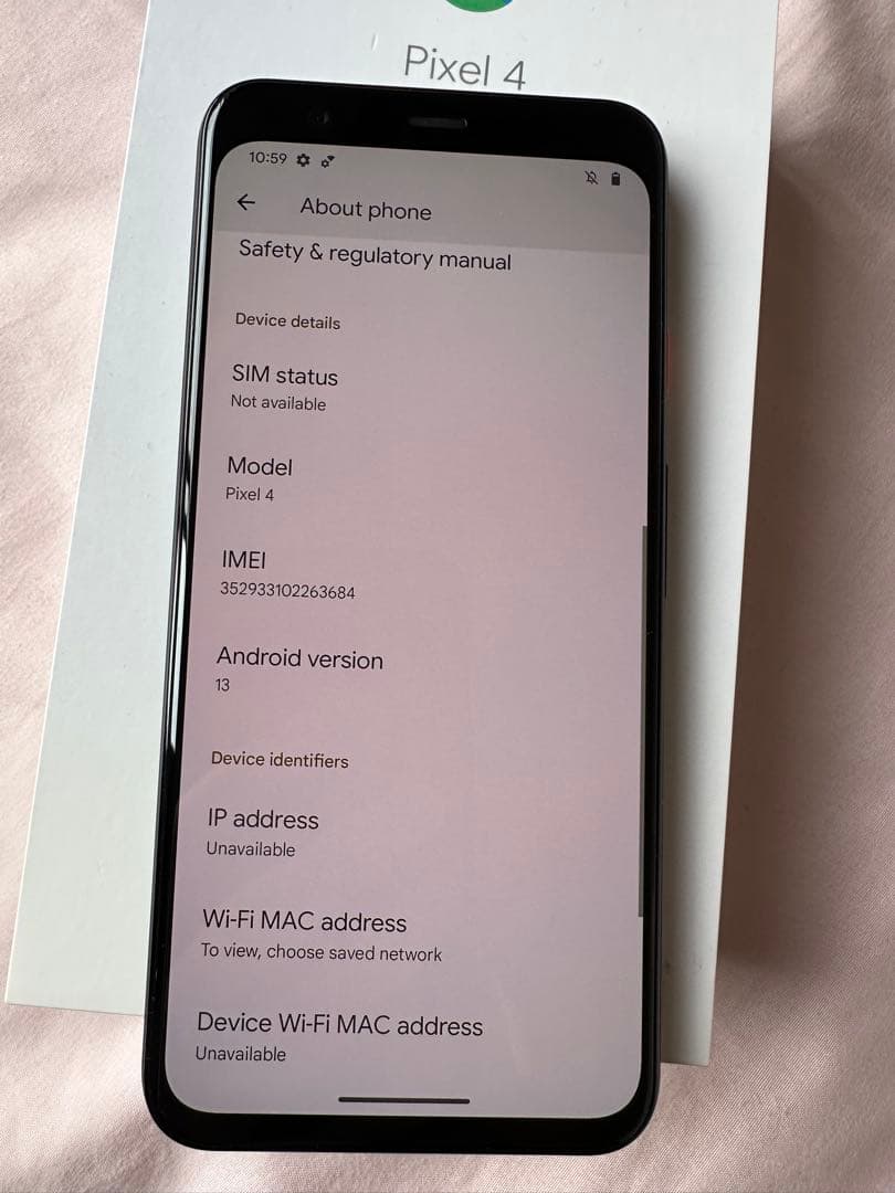 Google Pixel 4 本体