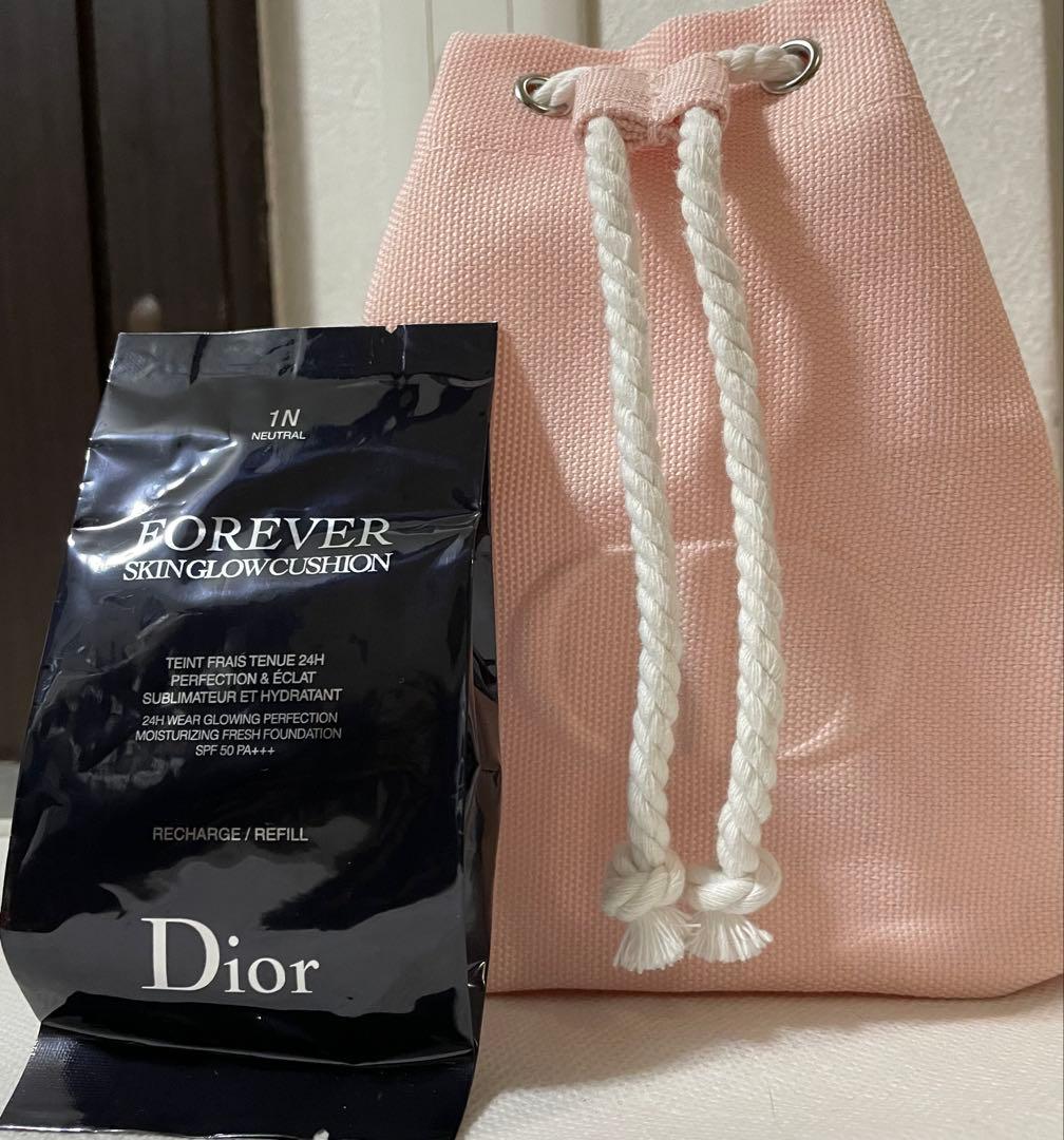 Diorスキンフォーエヴァーグロウクッション1N& DiorピンクポーチSet