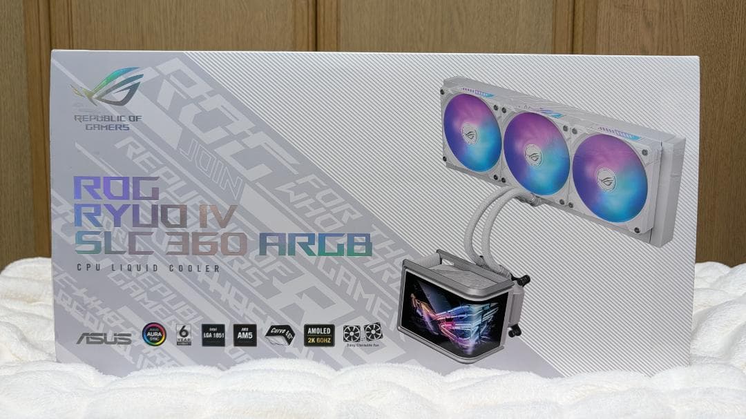 PC用ファン・クーラー ASUS ROG Ryuo IV SLC 360 ARGB White