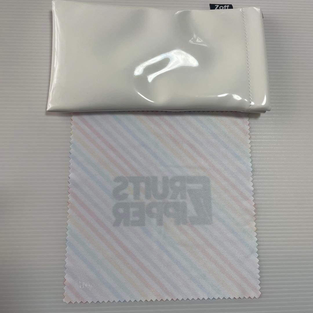 zoff fruits zipper 真中まなモデル　ボストン型メガネ　コラボ