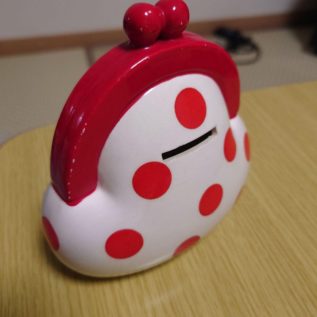 内藤ルネ　アンティーク　陶器　貯金箱　がま口