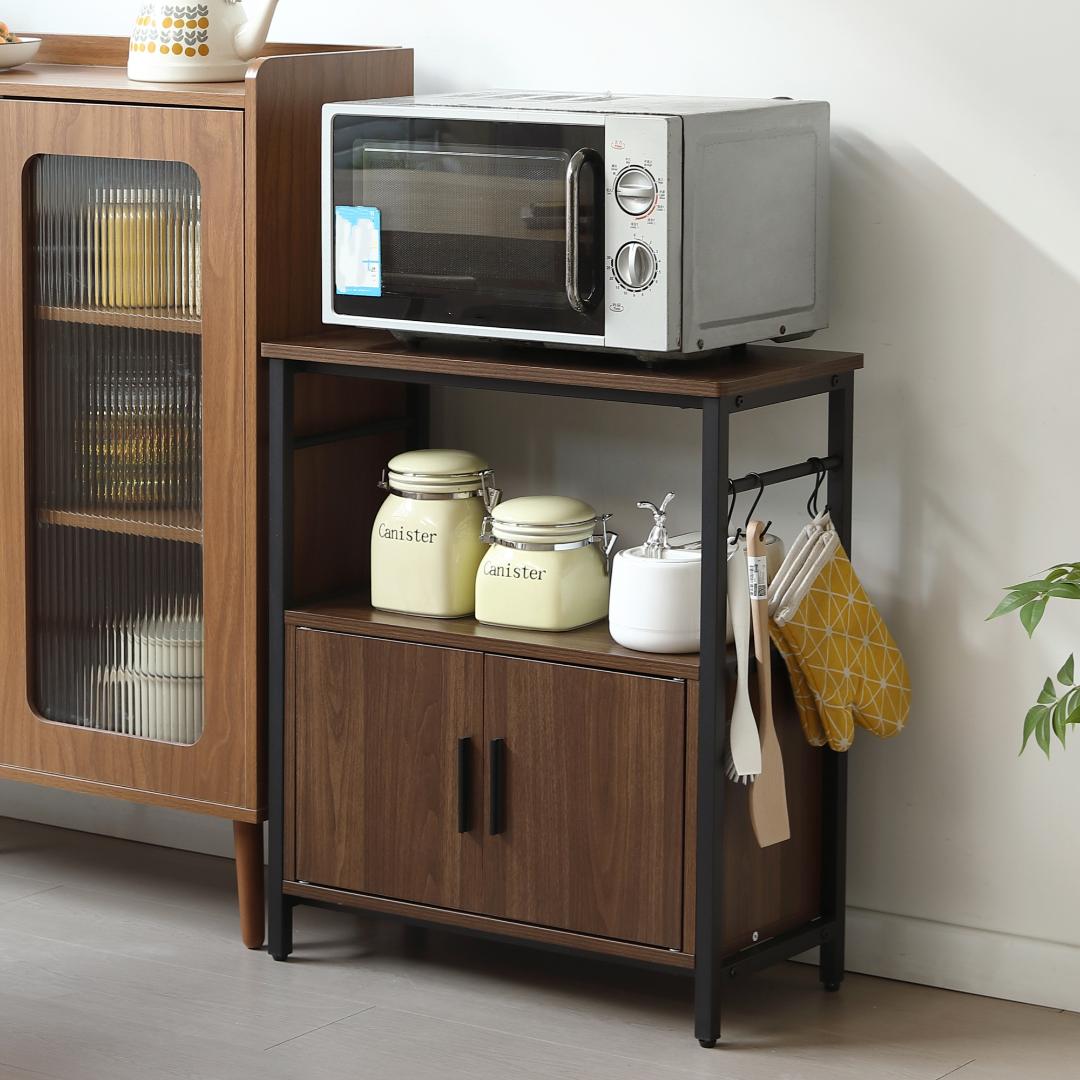 驚きの価格！水槽台 水槽スタンド 耐荷重120kg三段 頑丈フック付きBROWN