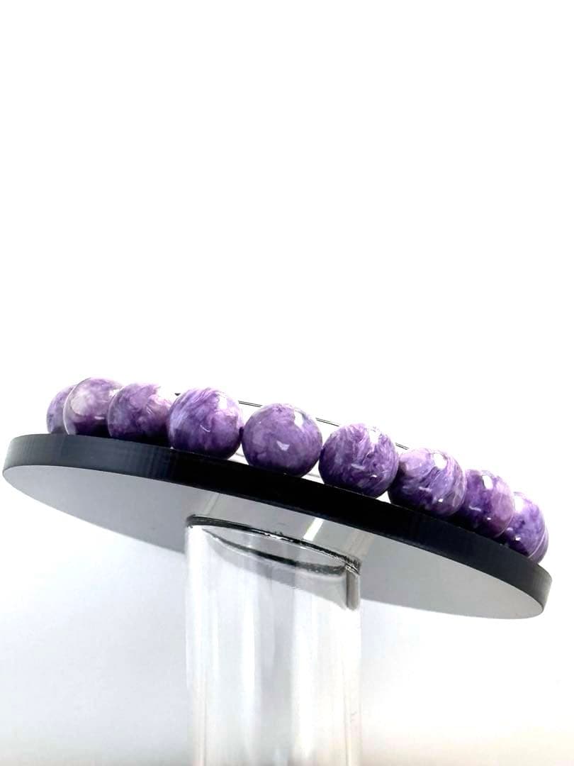 bluee feathers 〈No.69〉高品質チャロアイト 10mm