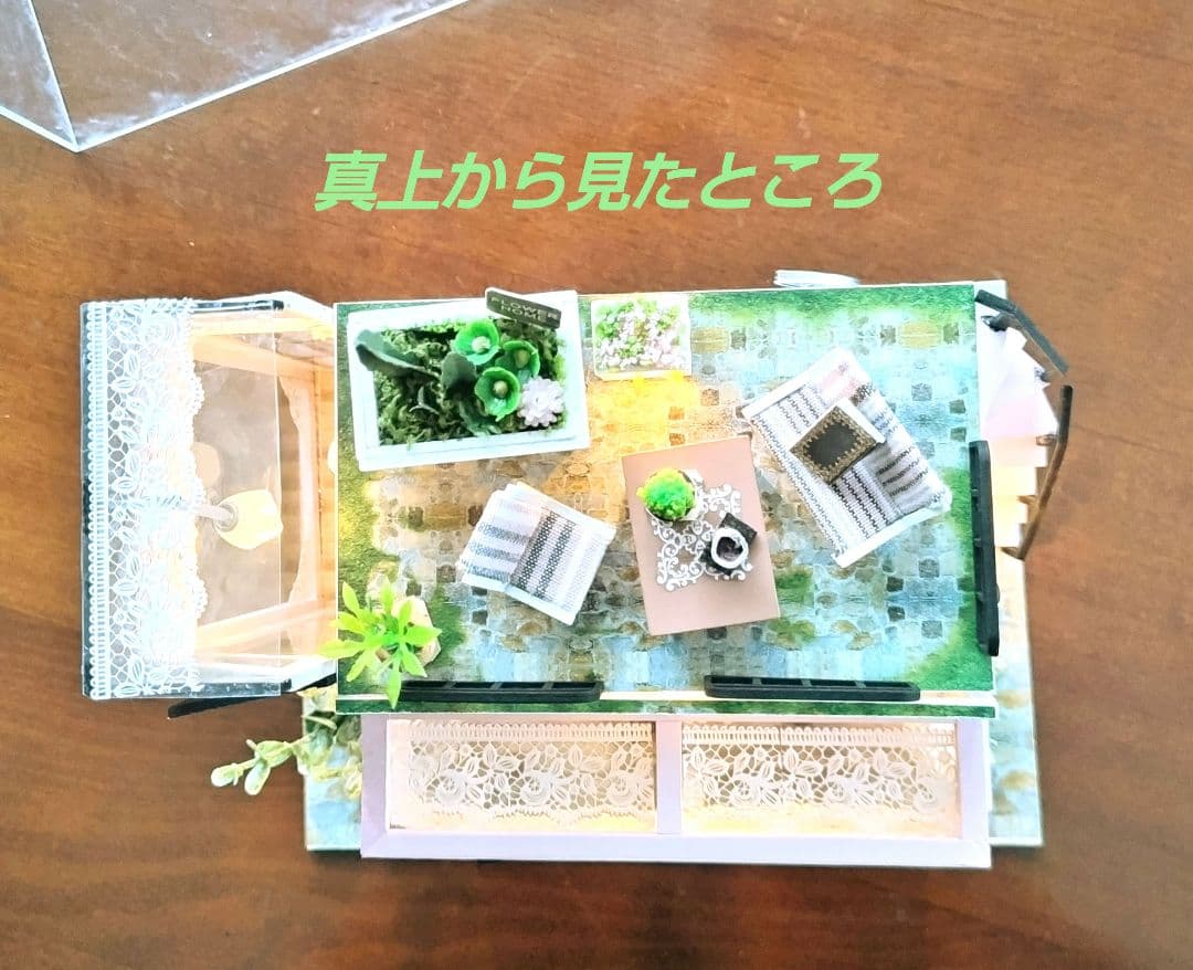 *完成品*ドールハウス ミュージックスタジオ 前面開放 2階テラス 音楽 バンド
