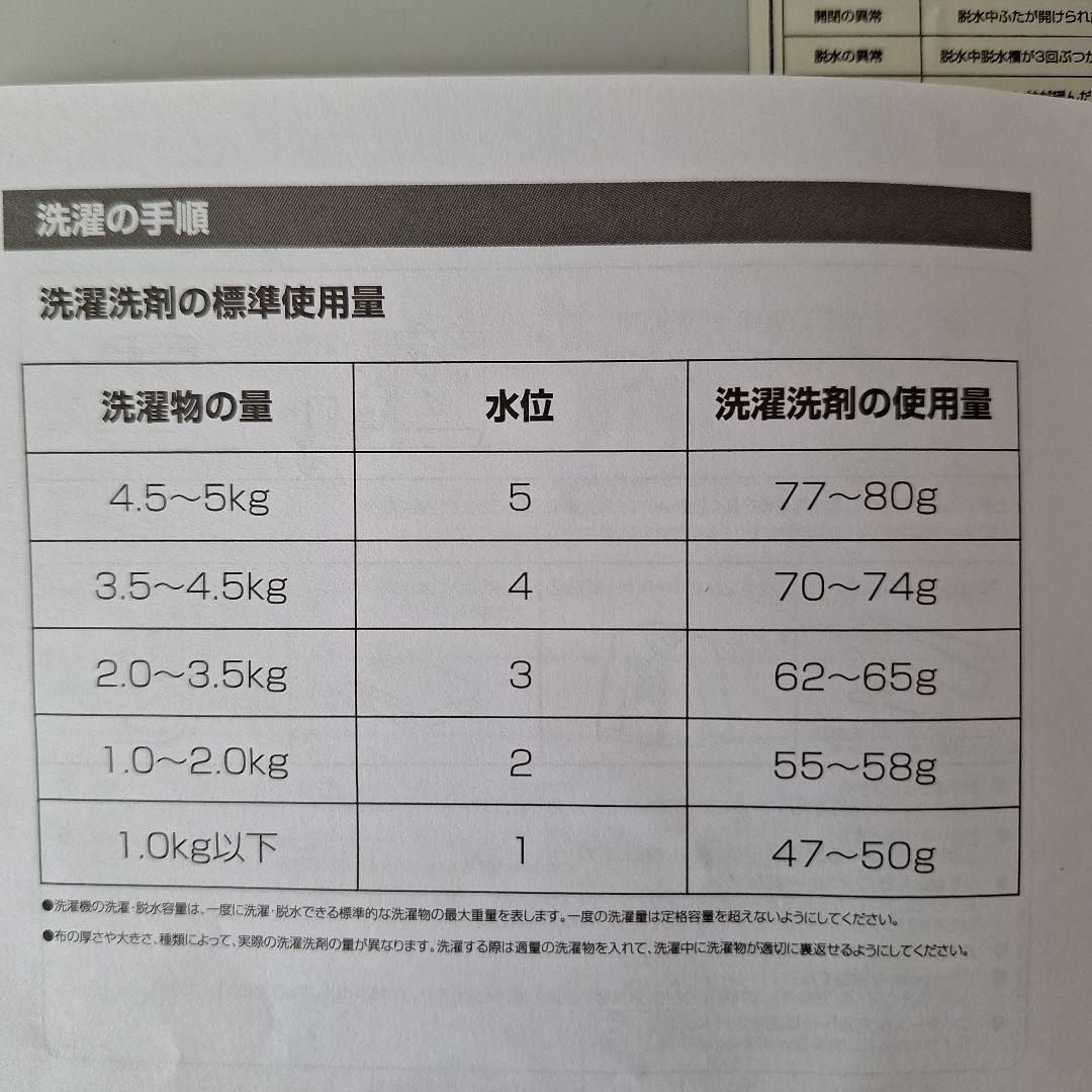 ONE STEP 縦型洗濯機 TE-SE001 1人暮らし用／ほぼ未使用