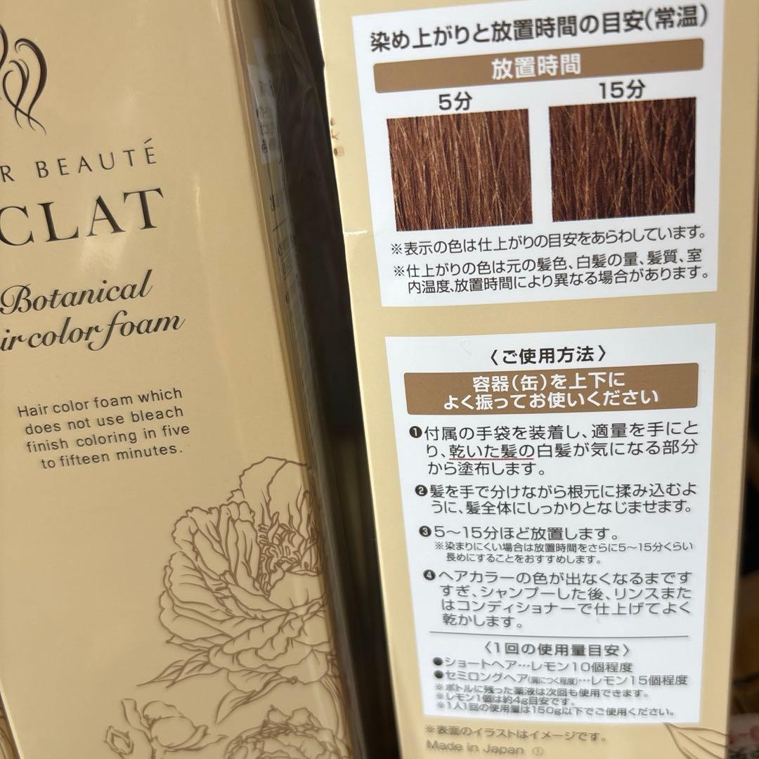 #新品ヘアボーデエクラボタニカルエアカラーフォーム #ライトブラウン