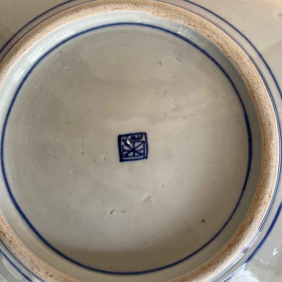 古伊万里　青磁染付山水文八角皿　江戸時代中期〜後期頃　名品