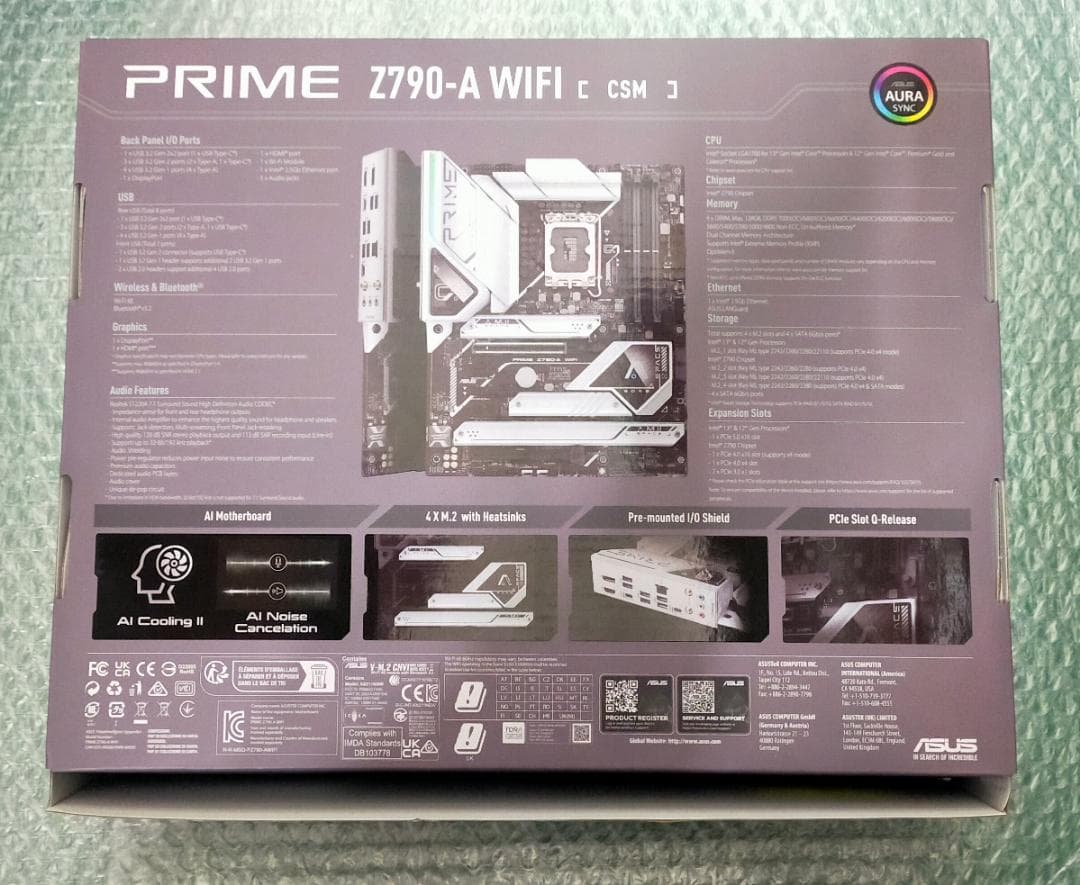 ジャンク ASUS製 PRIME Z790-A WIFI マザーボード