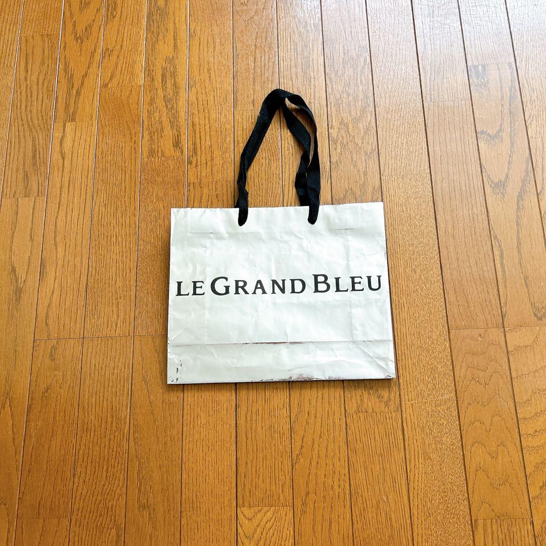 LGB ルグランブルー ショップ袋 ショッパー  シルバー×ブラック