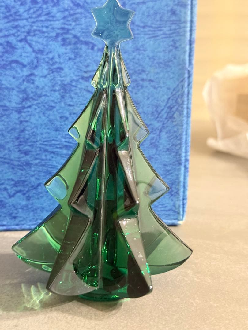 バカラ クリスマスツリー オブジェ グリーン ノエル