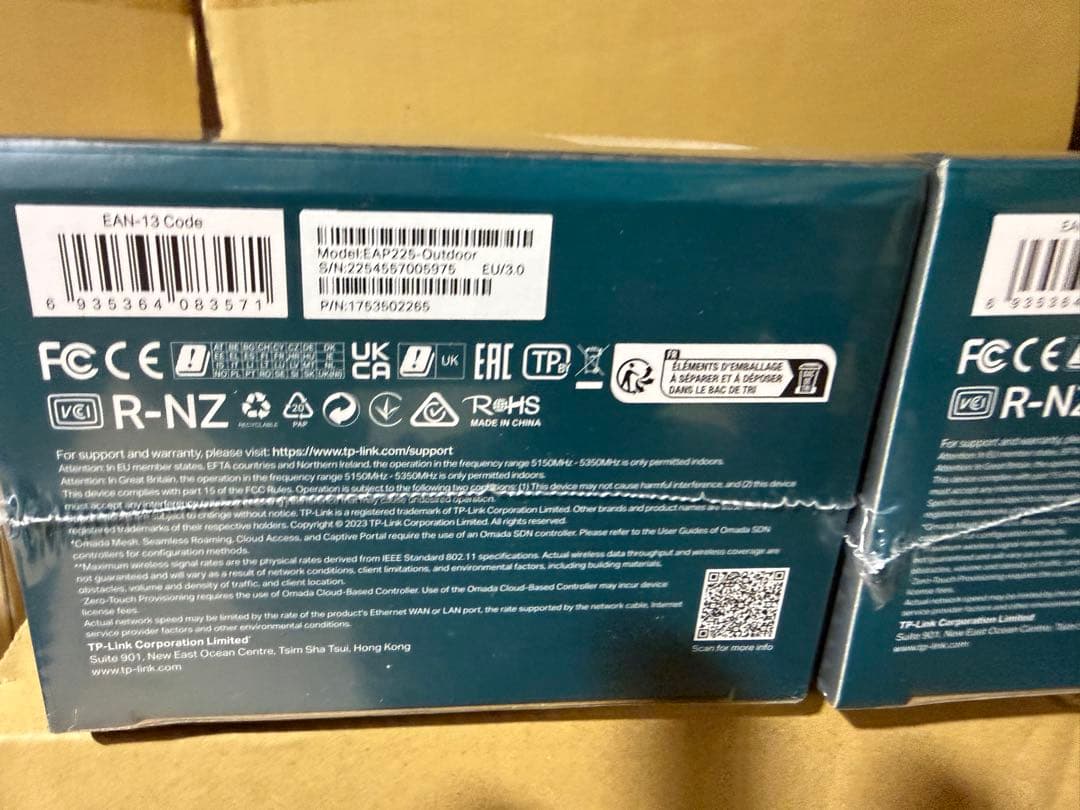 TP-Link AC1200 EAP225-Outdoor 3台セット