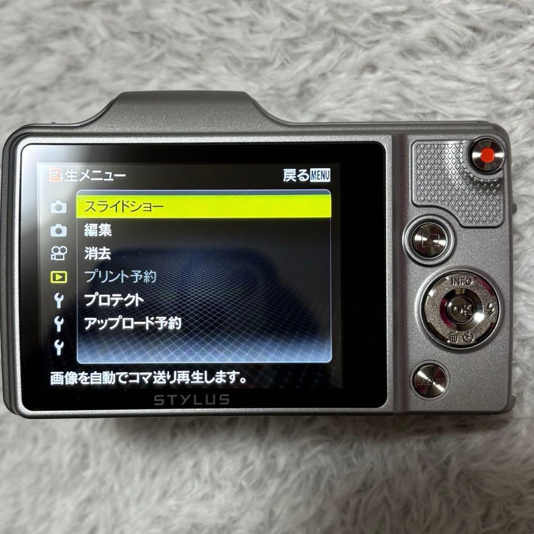 超美品 オリンパス STYLUS SZ-15 シルバー 8GBメモリーカード付き