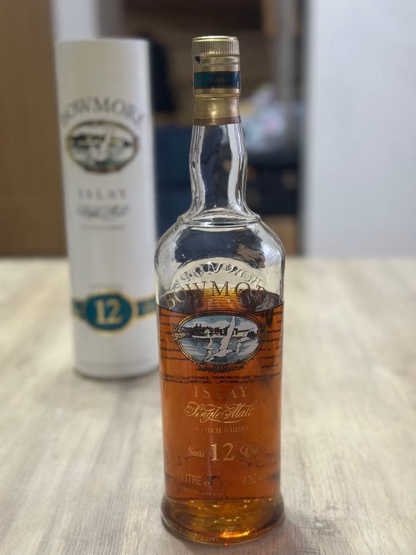 未開栓 BOWMORE ボウモア 12年 カモメラベル 1000ml
