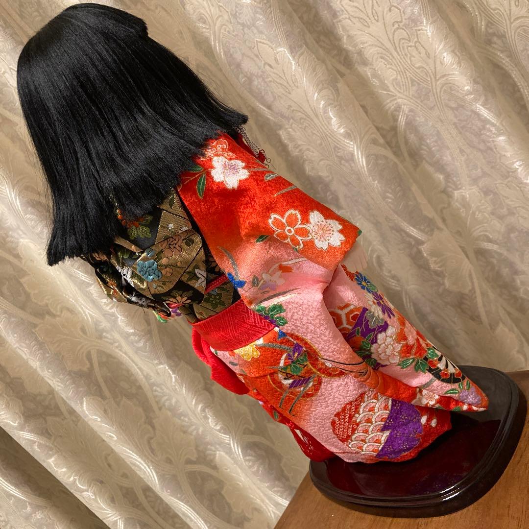 作家物/かわいい市松人形/公司作/日本製/高さ40cm/紙元箱/栞/保管状態良好