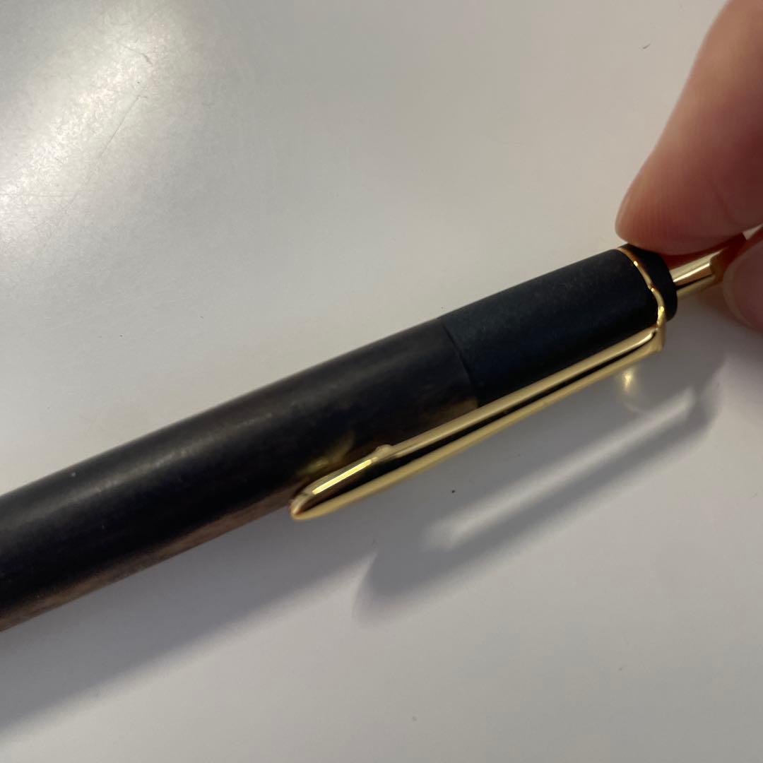 （チャップ）木製ボールペン ゴールドアクセント