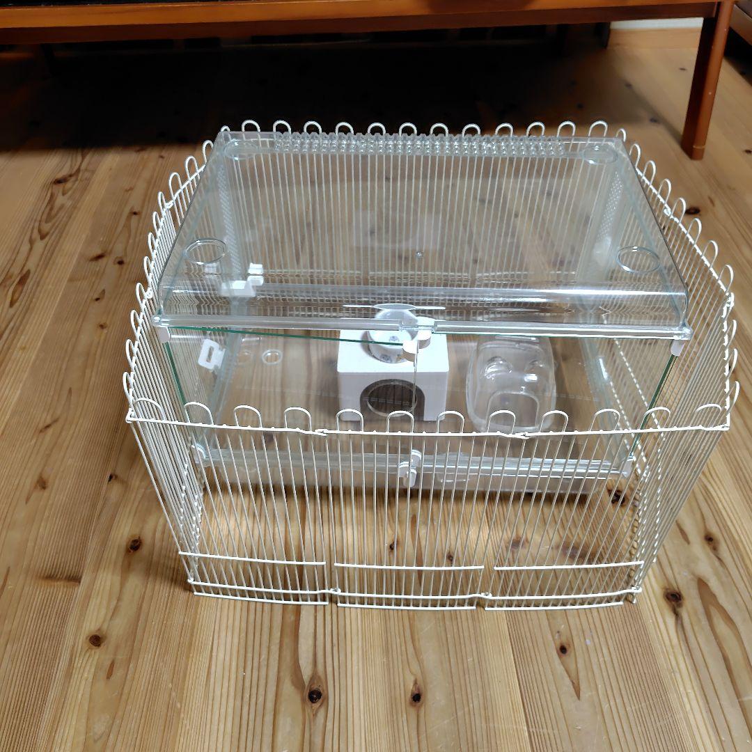 小動物用折りたたみ仕切りと容器セット＆ヒーター