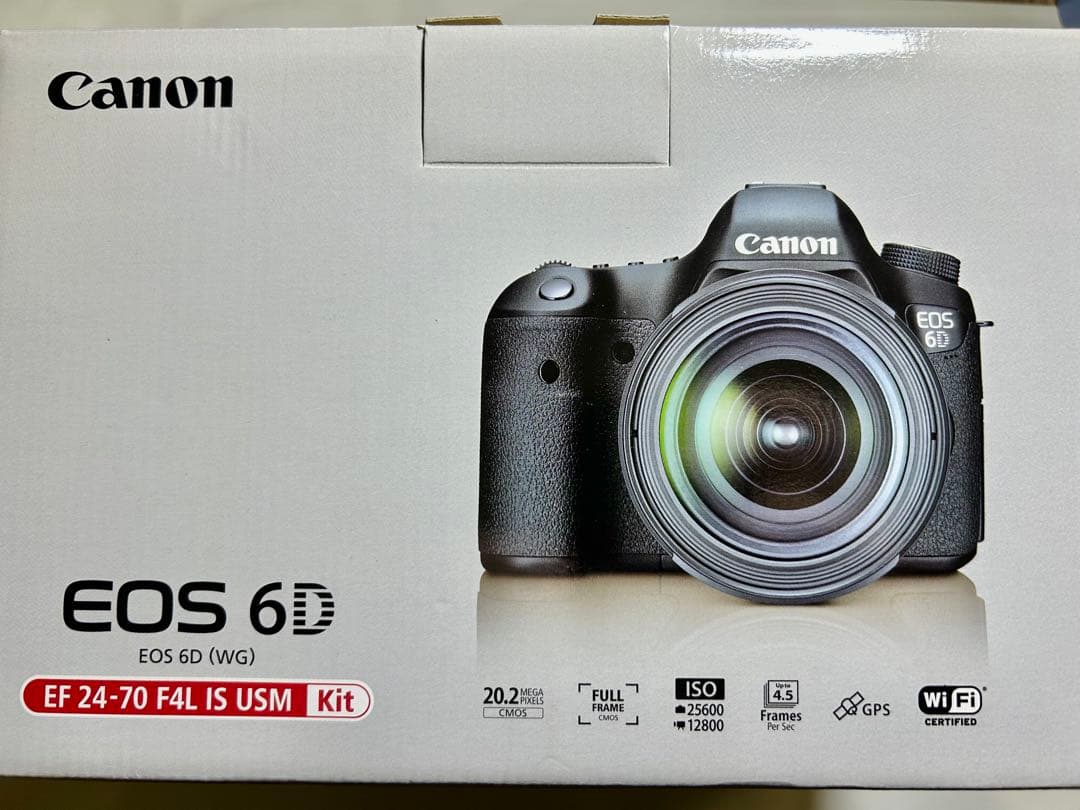 【Canon】 EOS 6D ボディ 箱付/ バッテリーグリップ BG-E13