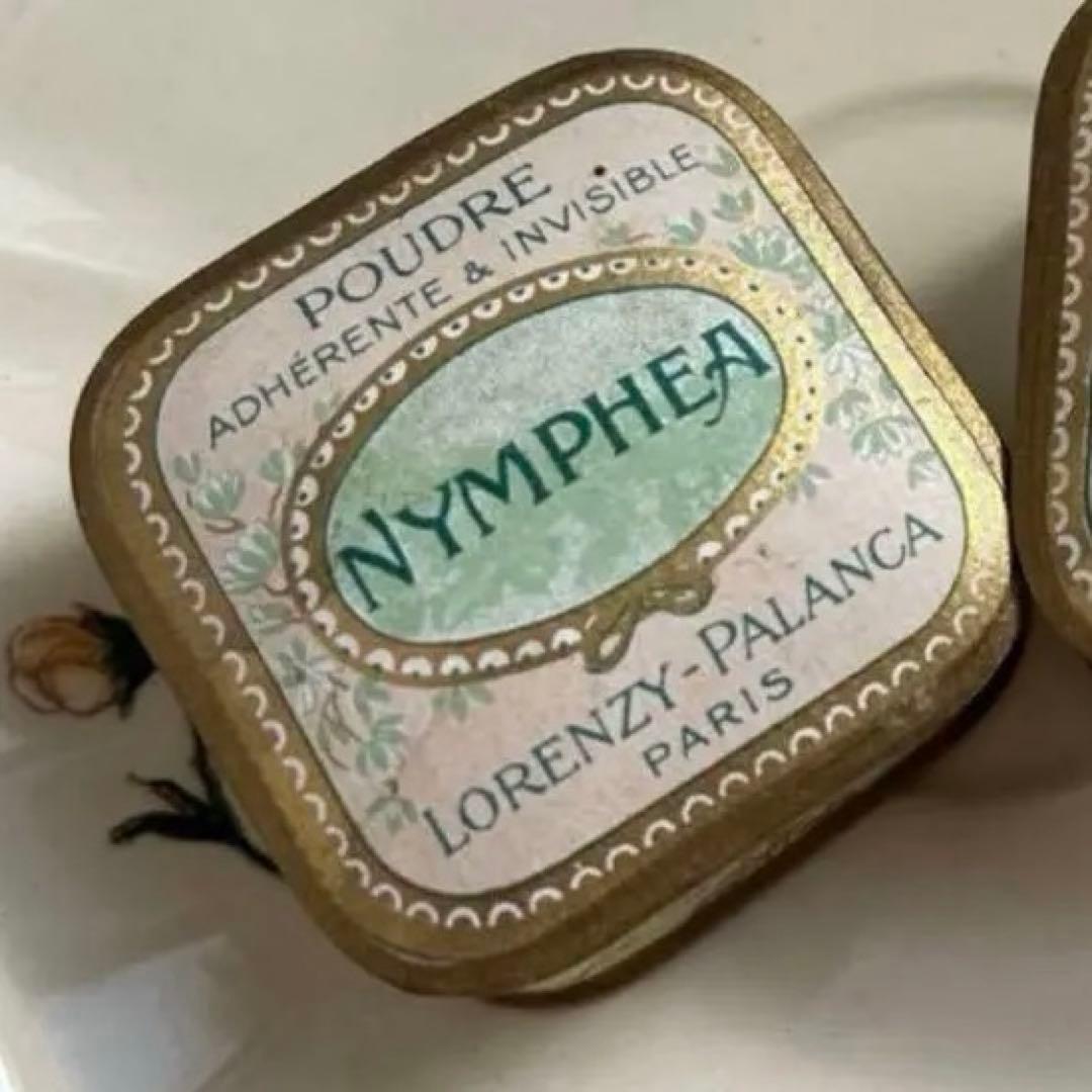 フランスアンティーク　NYMPHEA パウダーボックス　2個セット